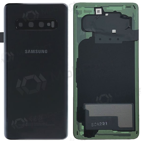 Samsung G973 Galaxy S10 achterkant zwart (Prism Black) (service pack) (origineel)