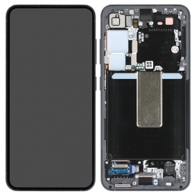 Samsung Galaxy S23 scherm (zwart) (met een frame) (origineel)