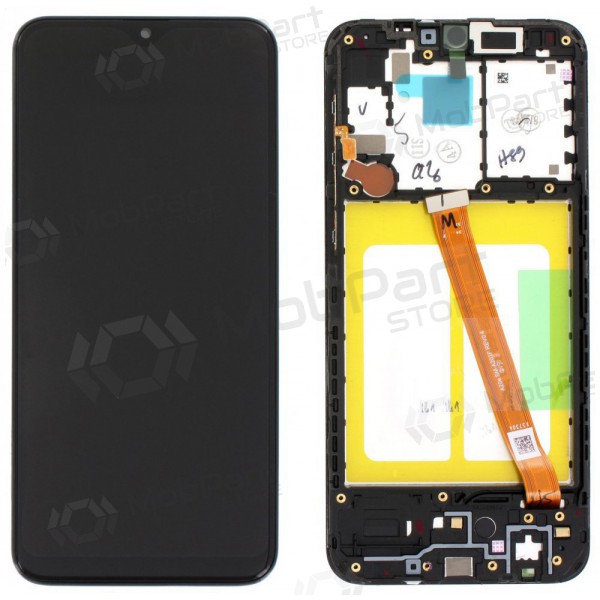 Ekranas Samsung A202 A20e 2019 su lietimui jautriu stikliuku en rėmeliu Black origineel