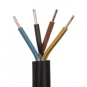 Flexibele kabel Lietkabelis OMY 4x0.75 mm² koper PVC 100 m rol.