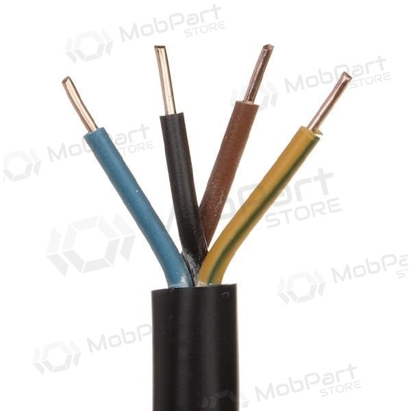 Flexibele kabel Lietkabelis OMY 4x0.75 mm² koper PVC 100 m rol.
