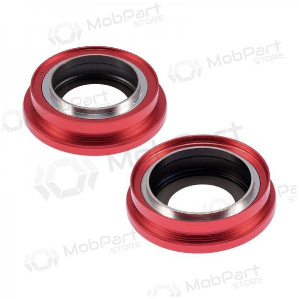 iPhone 14 / 14 Plus camera glas (2stuks) (rood) (met een frame)