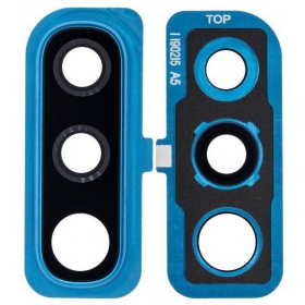 Samsung A505 / A705 Galaxy A50 2019 / A70 2019 camera glas (met een frame) (blauw)