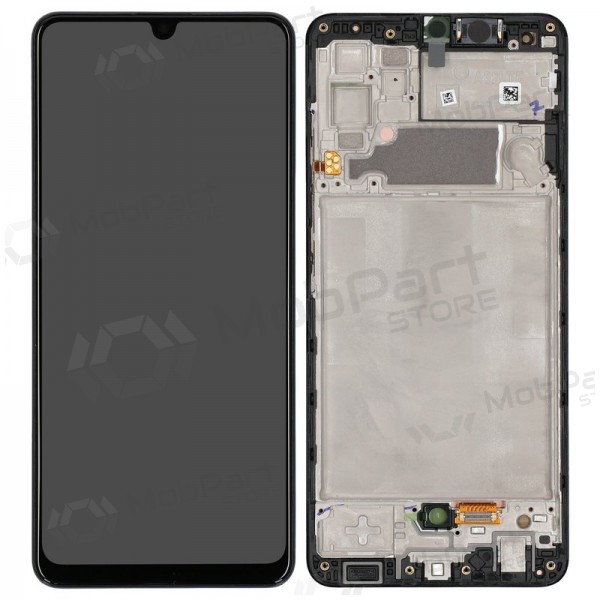 Samsung Galaxy A32 4G scherm (zwart) (met een frame) (Premium)