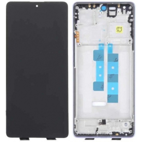 Xiaomi Poco M6 Pro 4G scherm (purpurinis) (met een frame) (origineel)