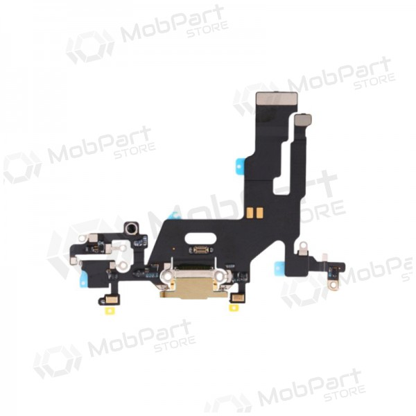 Apple iPhone 11 oplaadconnector en microfoon (geel)