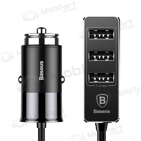 Autolader Baseus CCTON-01 (4xUSB 5.5A) (zwart)