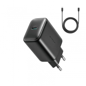 Lader Joyroom JR-TCF23 USB-C 25W + USB-C to USB-C cable 1.0m zwart
