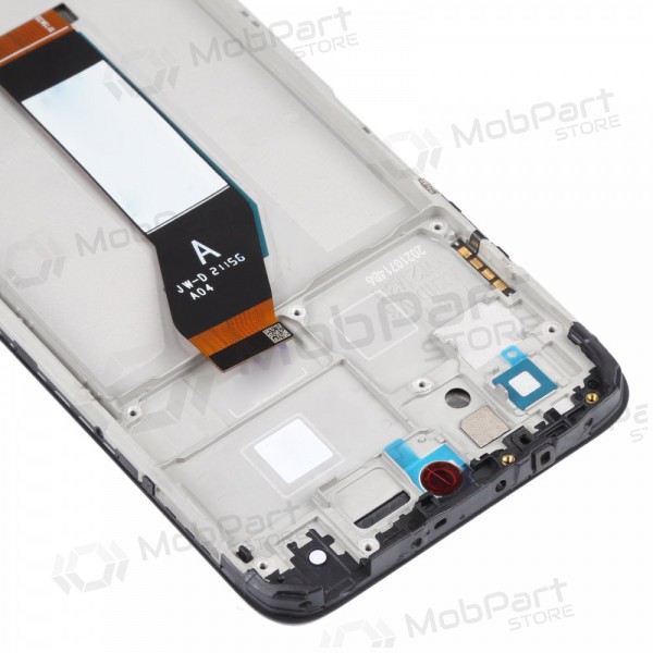 Xiaomi Redmi 10 2021 scherm (zwart) (met een frame) (origineel)
