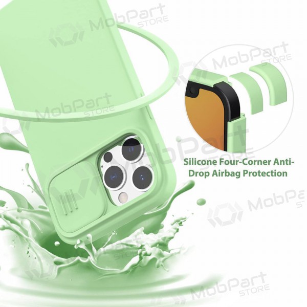 Apple iPhone 15 hoesje „Nillkin Silicone“ (licht groen)