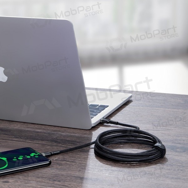 USB kabel Baseus Cafule PD100W Type-C 2.0m grijs-zwart CATKLF-ALG1