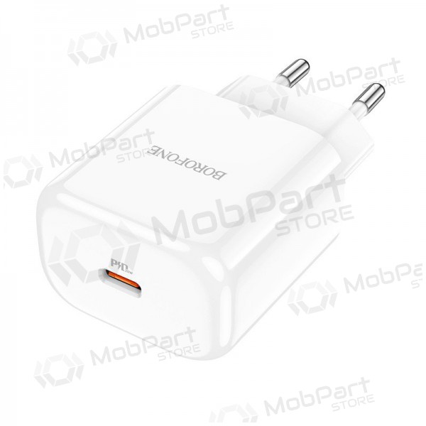 Lader Borofone BN3 Type-C QC 3.0, PD 2.0 20W (wit)
