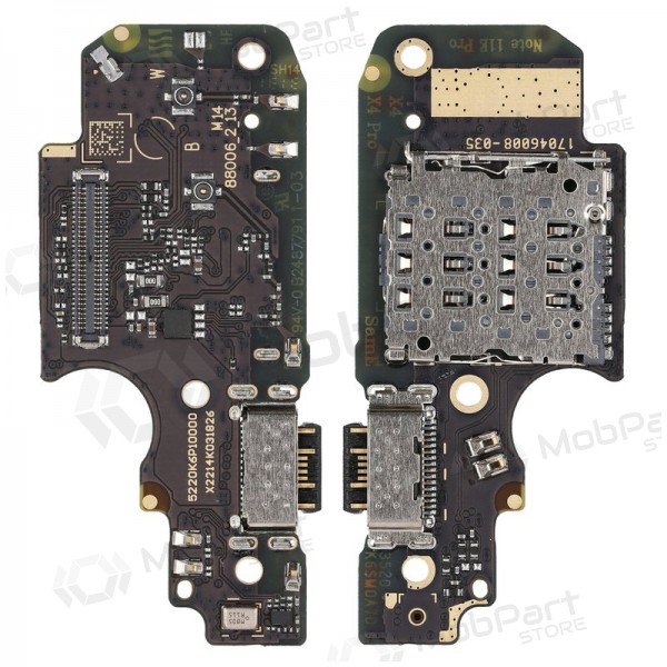 Xiaomi Redmi Note 11 Pro 4G oplaadconnector en microfoon (service pack) (origineel)