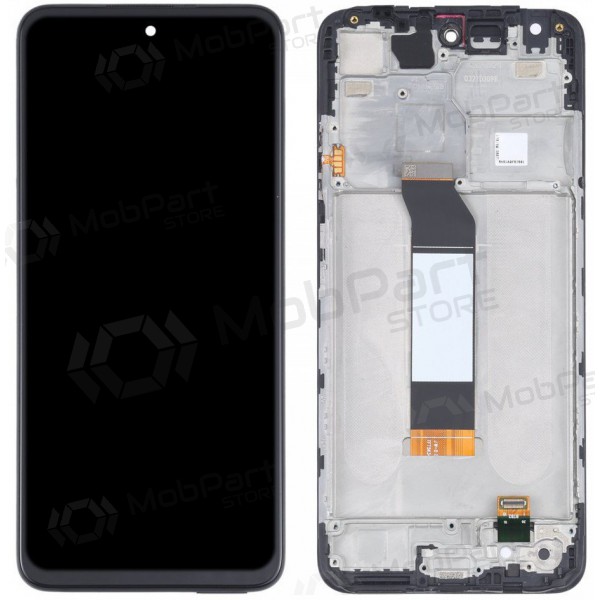 Xiaomi Redmi Note 10 5G / Redmi Note 10T 5G / Poco M3 Pro 5G scherm (zwart) (met een frame) (Premium)