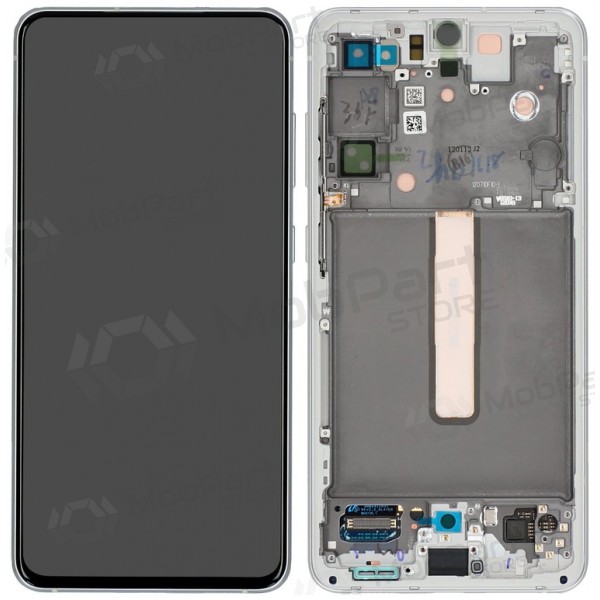 Samsung Galaxy S21 FE 5G scherm (wit) (met een frame) (origineel)