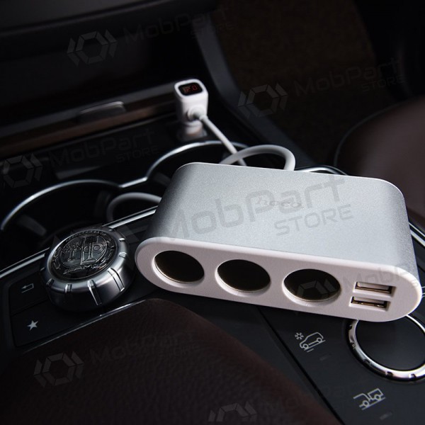Autolader - šakotuvas Hoco Z13 2xUSB 3xconnector