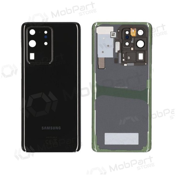 Samsung G988 Galaxy S20 Ultra achterkant zwart (Cosmic Black) (gebruikt grade B, origineel)