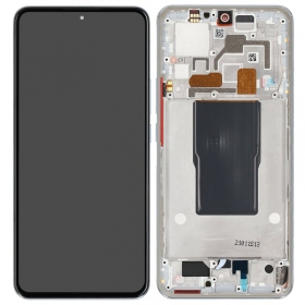 Xiaomi 12T / 12T Pro scherm (zilverachtig) (met een frame) (Premium)