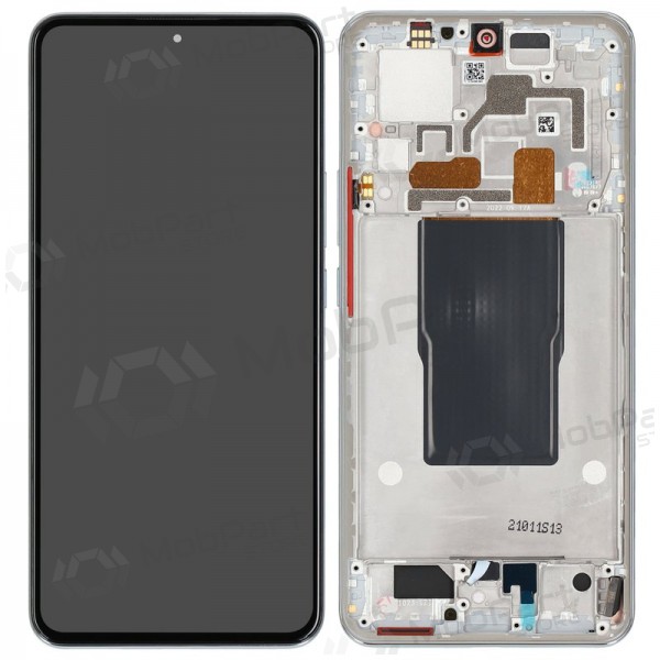 Xiaomi 12T / 12T Pro scherm (zilverachtig) (met een frame) (Premium)