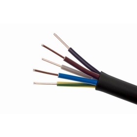 Flexibele kabel Lietkabelis OMY 5x1.5 mm² koperen PVC 100 m rol