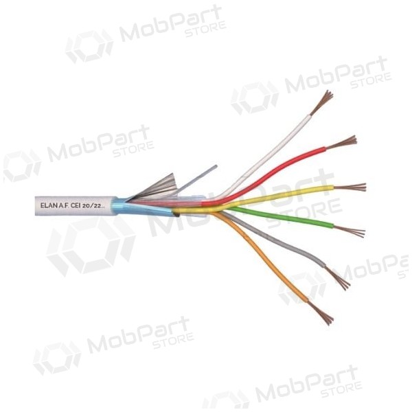 Elan vertinde, afgeschermde beschermende kabel 6x0.22