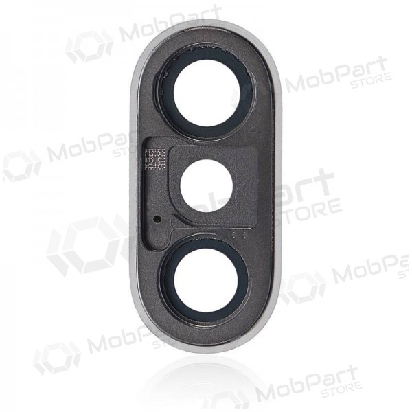 Apple iPhone XS / XS Max camera glas (zilverachtig) (met een frame)