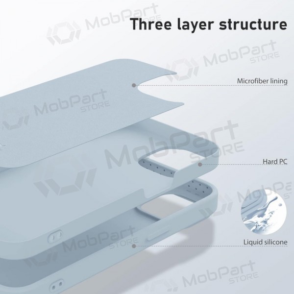 Apple iPhone 14 Pro hoesje „Nillkin Silicone“ (grijs)