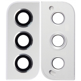 Samsung S906 Galaxy S22 Plus camera glas (wit) (met een frame)