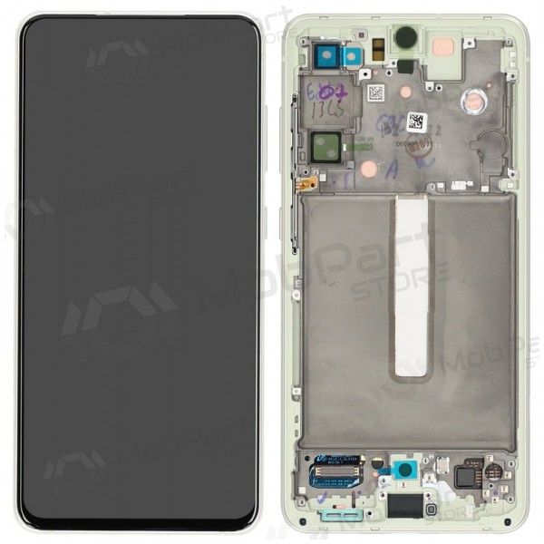 Samsung Galaxy S21 FE 5G scherm (alyvinis) (met een frame) (origineel)