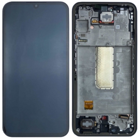 Samsung Galaxy A34 5G scherm (grafitas) (met een frame) (origineel)