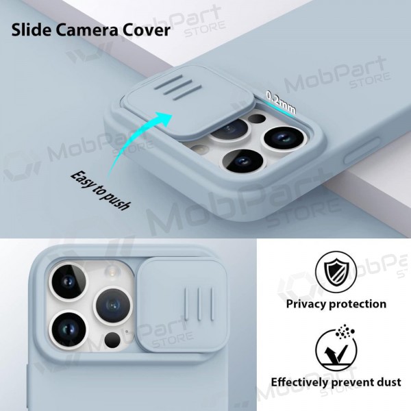 Apple iPhone 14 Pro Max hoesje „Nillkin Silicone“ (grijs)