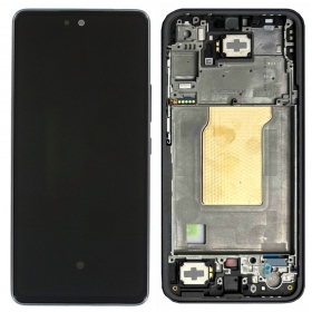 Samsung Galaxy A35 5G scherm (zwart) (met een frame) (refurbished)