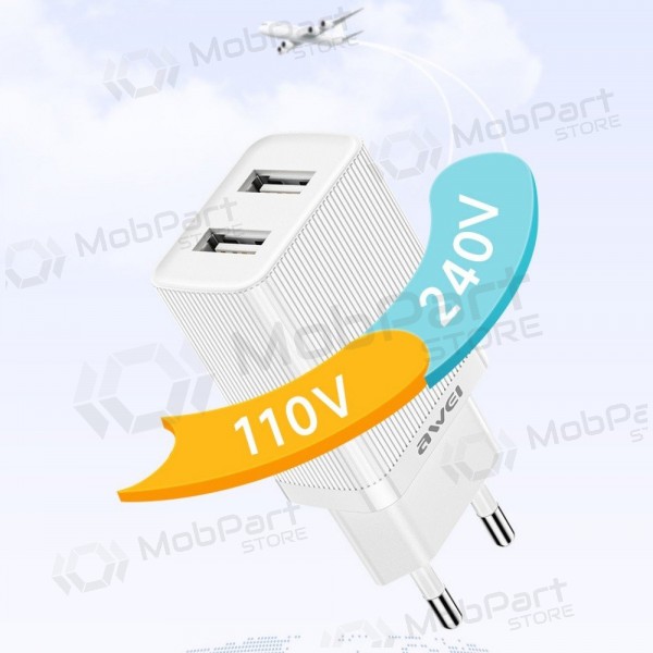 Lader Awei C15-EU 2xUSB-A 10W wit