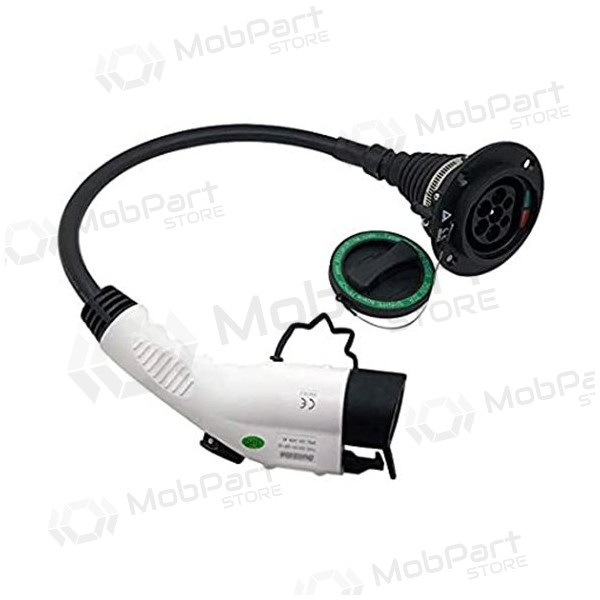 Elektromobilio adapter Duosida, Type 1 (Female) - Type 2 (Male)