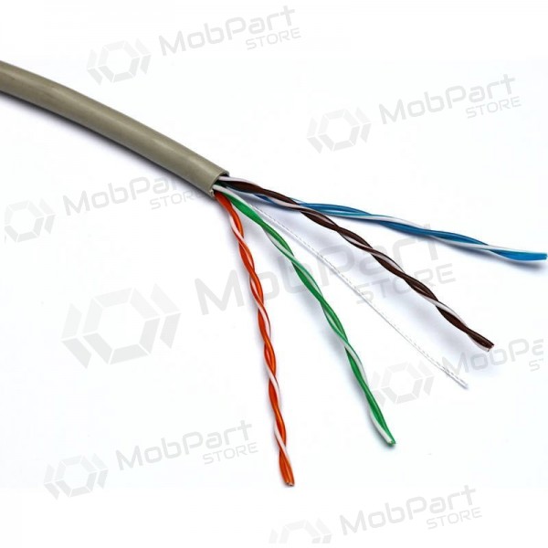 Netwerkkabel Excel 100-065 Cat5 U/UTP (PVC, ECA, grijs, rol 305m.)
