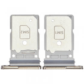 Samsung Galaxy S25 Ultra Dual SIM-kaarthouder (roze / gouden) (origineel)