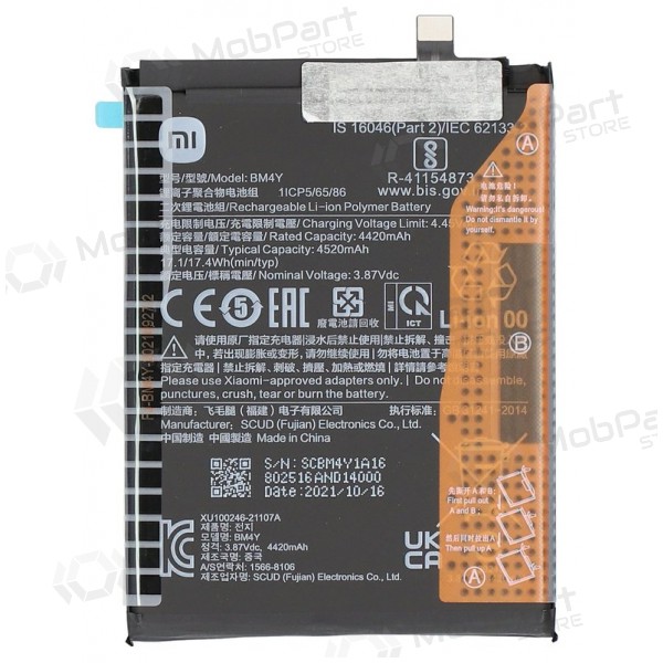 Xiaomi Poco F3, Mi 11i, Redmi K40 batterij, akumuliatorius (BM4Y) (Premium)