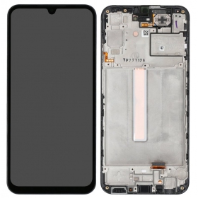 Samsung Galaxy A25 scherm (zwart) (met een frame) (OLED)