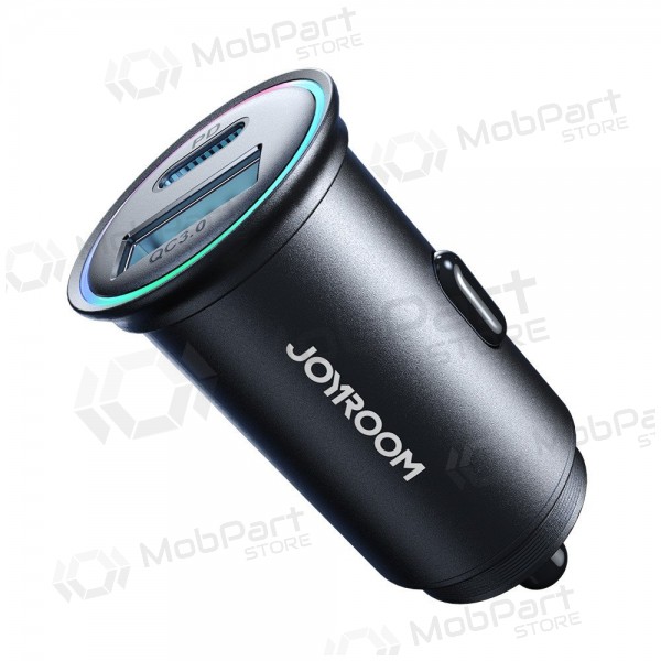 Lader automobilinis Joyroom JR-CCN04 USB-C/USB-A 60W zwart