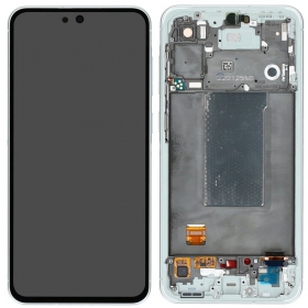 Samsung Galaxy A56 scherm (grijs) (met een frame) (refurbished)