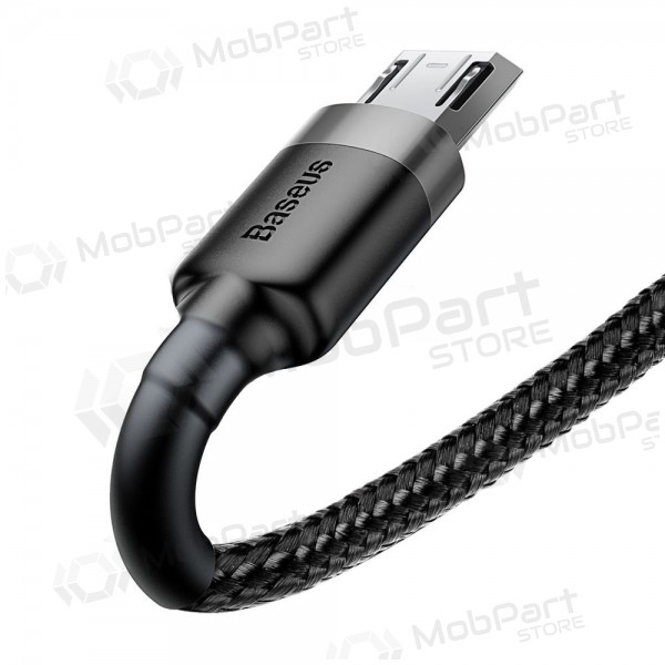USB kabel Baseus Cafule Type-C 2.0m 2.0A (grijs-zwart) CATKLF-CG1