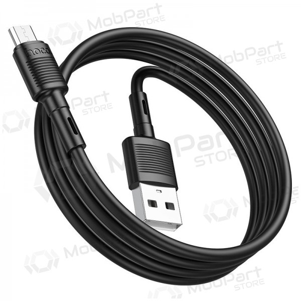 USB kabel Hoco X83 USB-A to MicroUSB 1.0m zwart