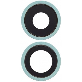 Apple iPhone 11 camera glas (2stuks) (groen) (met een frame)