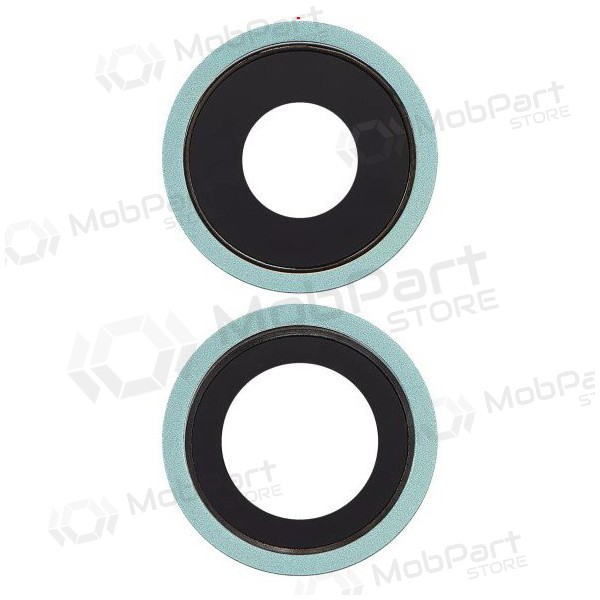 Apple iPhone 11 camera glas (2stuks) (groen) (met een frame)