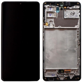 Samsung Galaxy A42 5G scherm (zwart) (met een frame) (origineel)