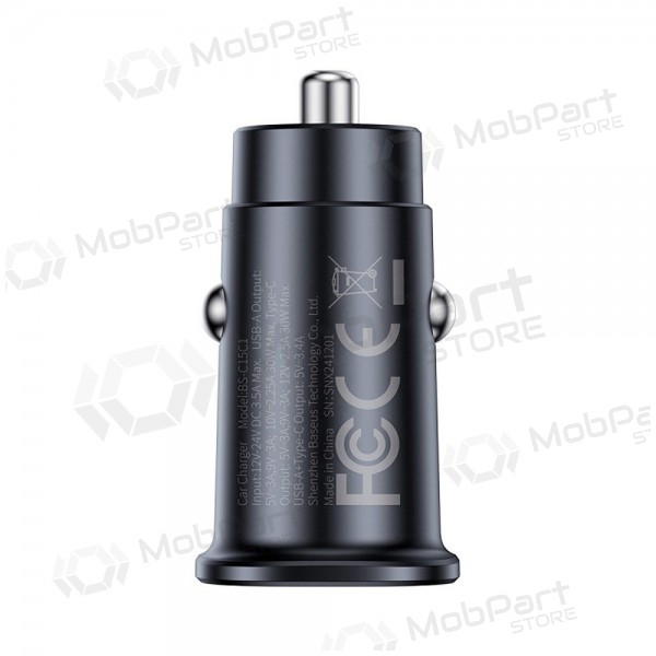 Autolader Baseus GoTrip 2xUSB-C 30W zwart C00072300123-01
