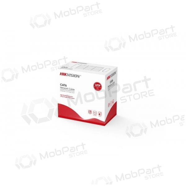 Netwerkkabel Hik-vision UTP 6 (ader-0,55 mm, rol 305 m, voor binnen) DS-1LN6-UU