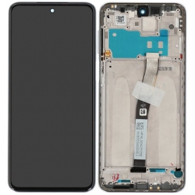 Xiaomi Redmi Note 9 Pro, Note 9S scherm (wit) (met een frame) (Premium)