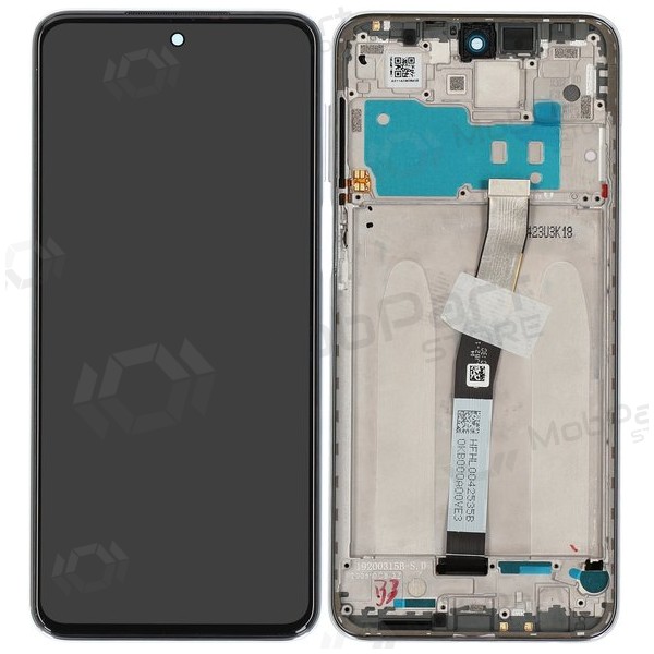 Xiaomi Redmi Note 9 Pro, Note 9S scherm (wit) (met een frame) (Premium)