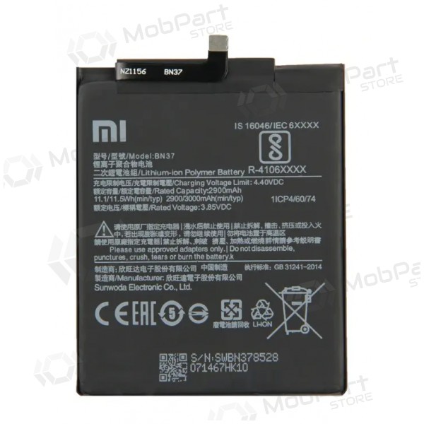 Xiaomi Redmi 6, Redmi 6A batterij, akumuliatorius (BN37) (origineel)